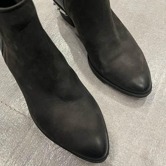 [8.5] Circus By Sam Edelman Boots WMN Holt Ankle Booties Heels Black Leather - Picture 3 of 7